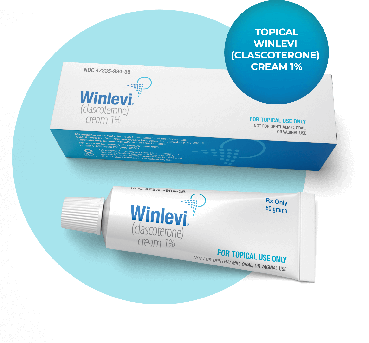 WINLEVI® (clascoterone) cream 1 Dosing & Safety